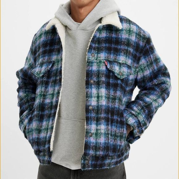Levi's Other - Levi’s Vintage Fit Sherpa Trucker Jacket Ponderosa Pine Men's Medium NWT